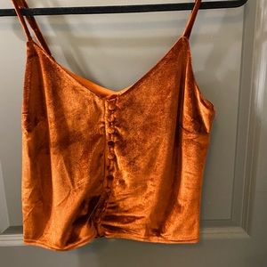 Cute velvet tank